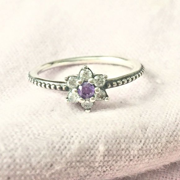 New! Pandora Forget Me Not Ring 58 - Picture 3 of 5
